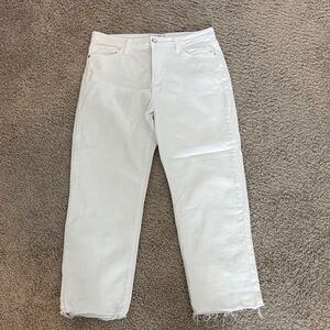 Just Black White Denim Jeans - Straight Cut